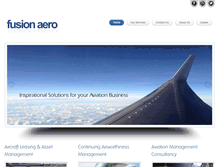 Tablet Screenshot of fusion-aero.com